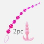 2pcs anal toy Combo Pink