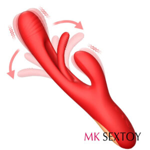 Triple Pleasure Rabbit Flapping Tapping Vibrator For Women