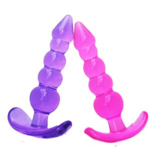 Combo Pink and Purple Bead with Anal plug