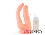 Dual Penis Penetration Vibrator Vibrating Dildo