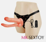 Multi-speed Vibrating Double Dongs Strapon Dildo