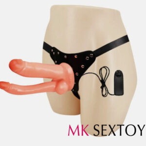 Multi-speed Vibrating Double Dongs Strapon Dildo