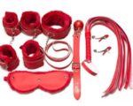 Red 7 Items BDSM Bondage Kit For Couple