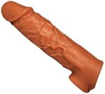Best Pennis Sleeve Extender Silicone Sleeve with Two Holes Testicle Ring for Men