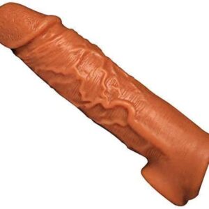 Best Pennis Sleeve Extender Silicone Sleeve with Two Holes Testicle Ring for Men